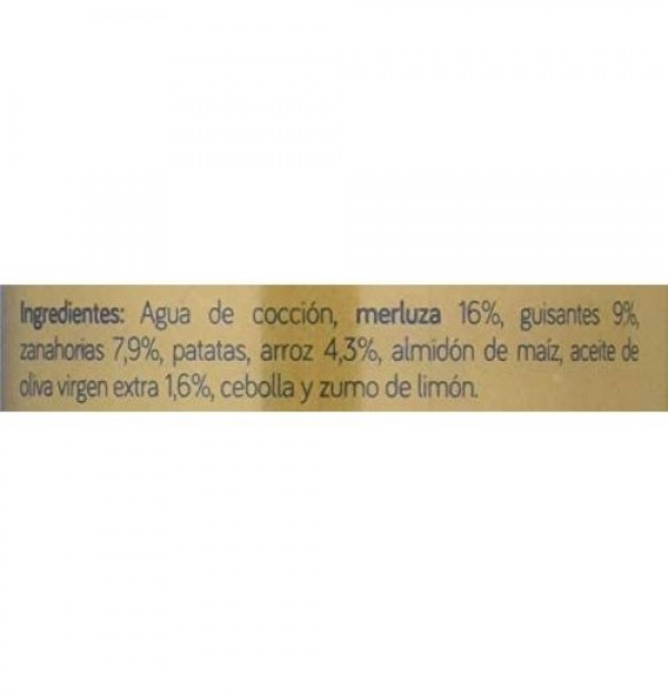 Nutriben Suprema De Merluza Con Guisantes Zanahorias. - Alter
