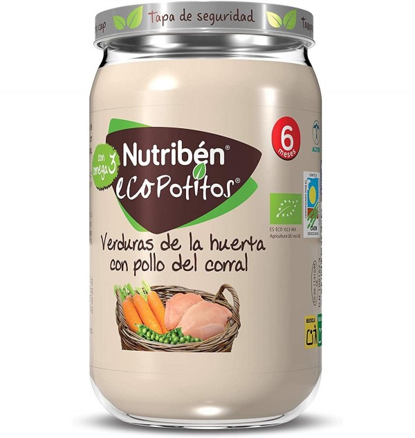 Nutriben Ecopotitos Verduras De La Huerta - Con Pollo Del Corral. - Alter