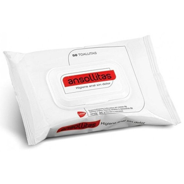 Ansollitas Toallitas De Higiene Anal Sin Dolor 2X50Uds