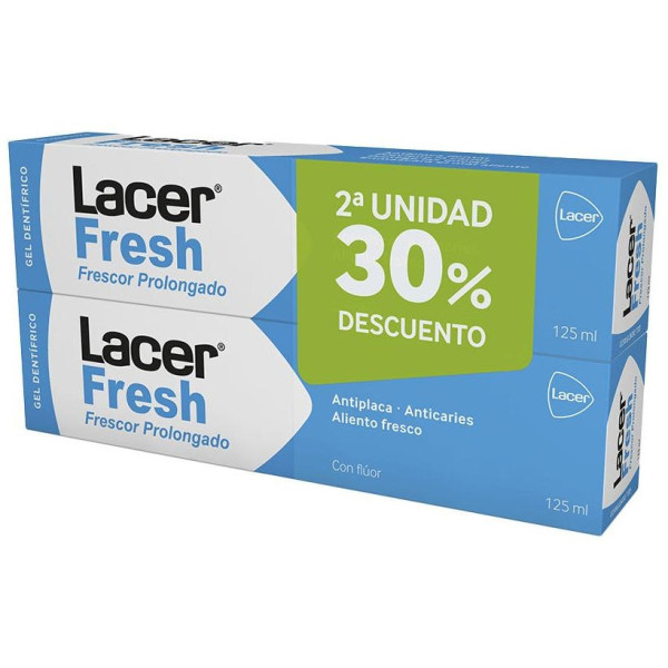 Lacer Lacerfresh Frescor Prolongado Gel Dentífrico 2X125Ml