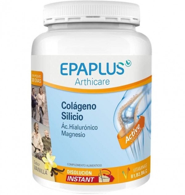 Epaplus Colageno + Silicio + Hialuronico - + Magnesio Polvo (1 Envase 326,86 G Sabor Vainilla)