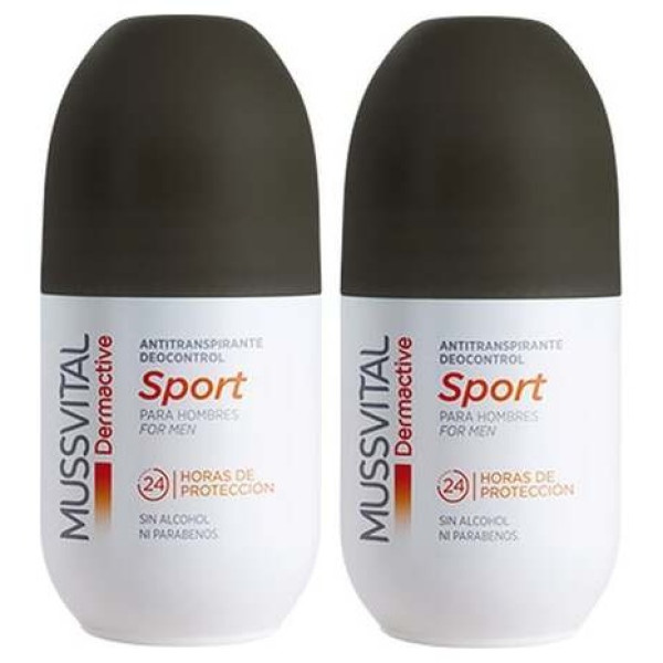 Mussvital Botanics Pack De Dos Desodorantes Masculinos Men Sport 75Ml+75Ml