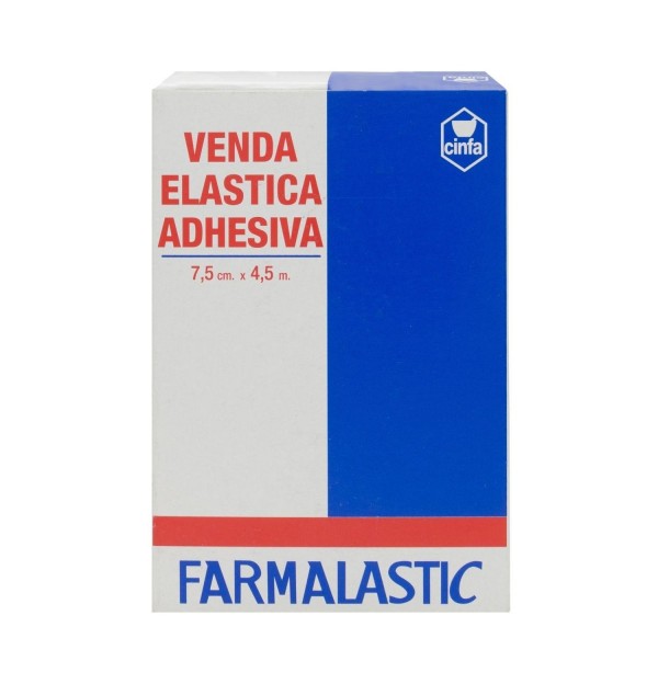 Venda Elastica Adhesiva - Farmalastic (1 Unidad 4,5 M X 7,5 Cm)