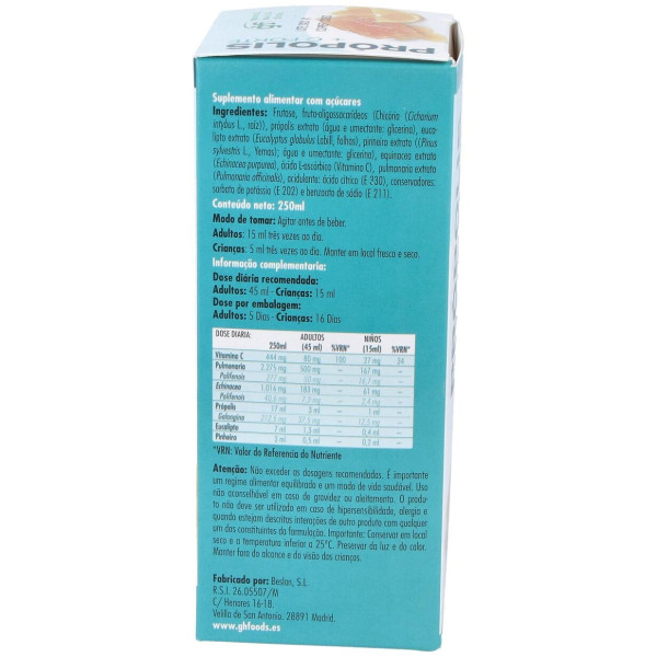 Propoleo + Vit. C Jarabe 250Ml.