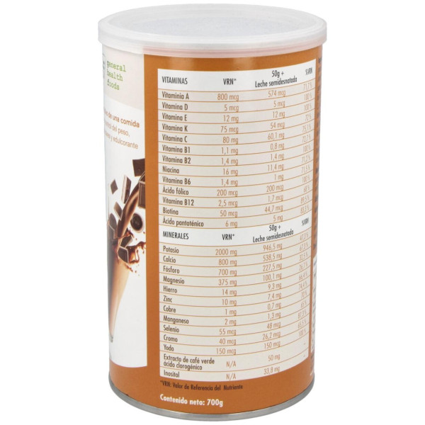 Batido Control De Peso Sabor Chocolate 700Gr. 2