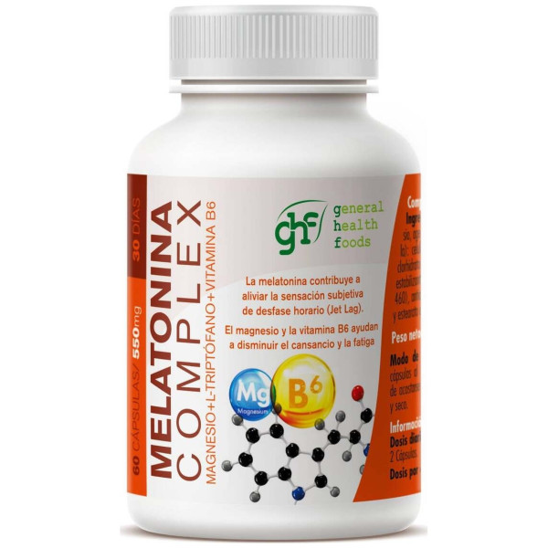 Ghf Melatonina Complex 550Mg 60Caps