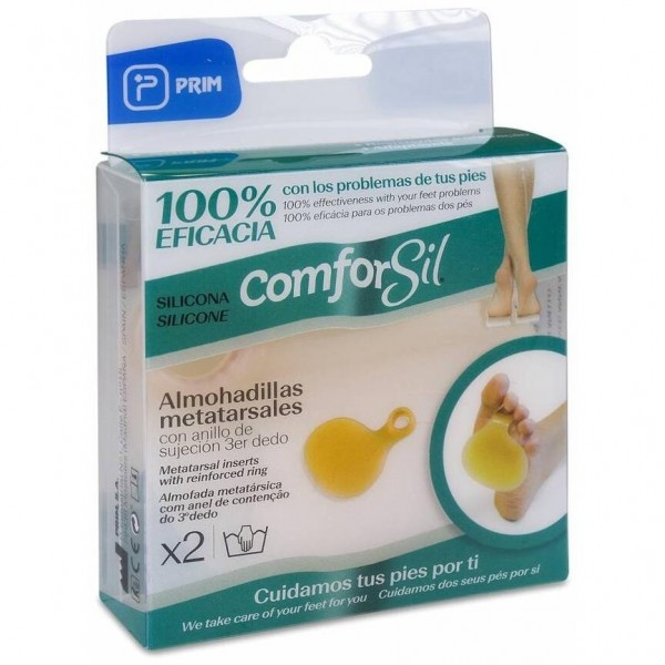 Prim Almohadillas Metatarsiales De Silicona Con Anillo, 1 Par
