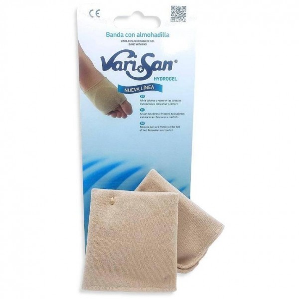 Varisan Banda Con Almohadilla Metatarsal Protección Plantar Talla Pequeña, 2 Uds