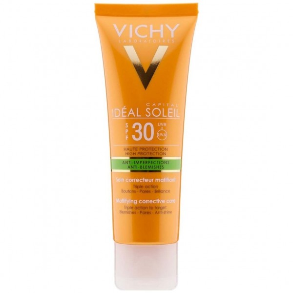 Vichy Idéal Soleil Cuidado Protector Anti-Imperfecciones 3 En 1 Spf30+ 50Ml