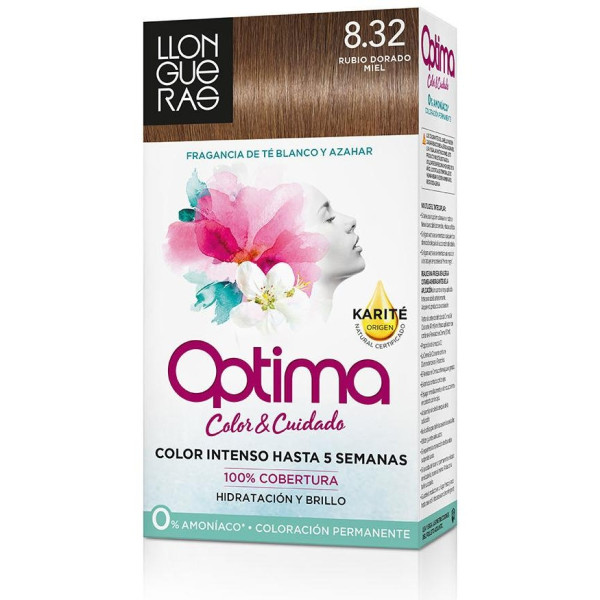 Llongueras Optima Tinte De Cabello N8.32 Rubio Natural 1Ud