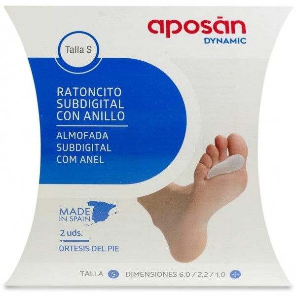 Aposán Dynamic Ratoncito Subdigital Con Anillo Talla S, 2 Unidades