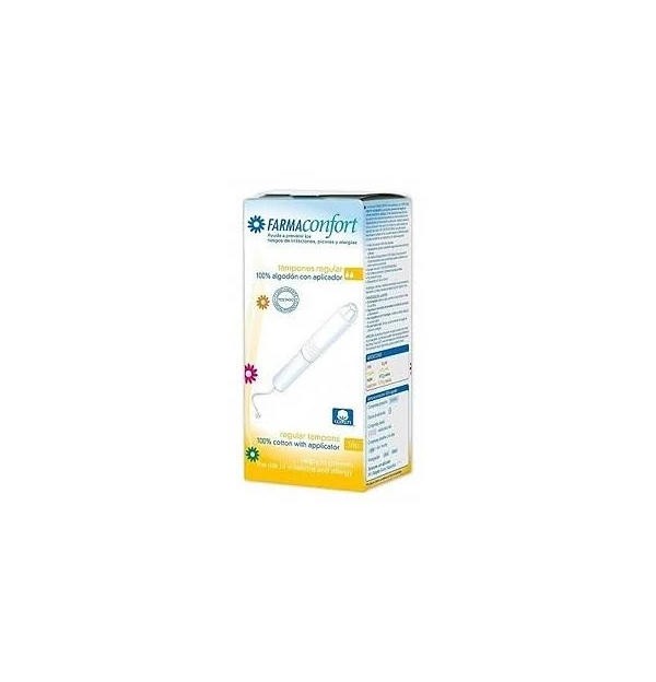 Farmaconfort Tampones Con Aplicador 100% Algodon, 16 Uds Regular.- Farmaconfort 