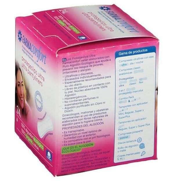 Protege-Slip 100%Algodon - Farmaconfort (Ultrafino 24 U)