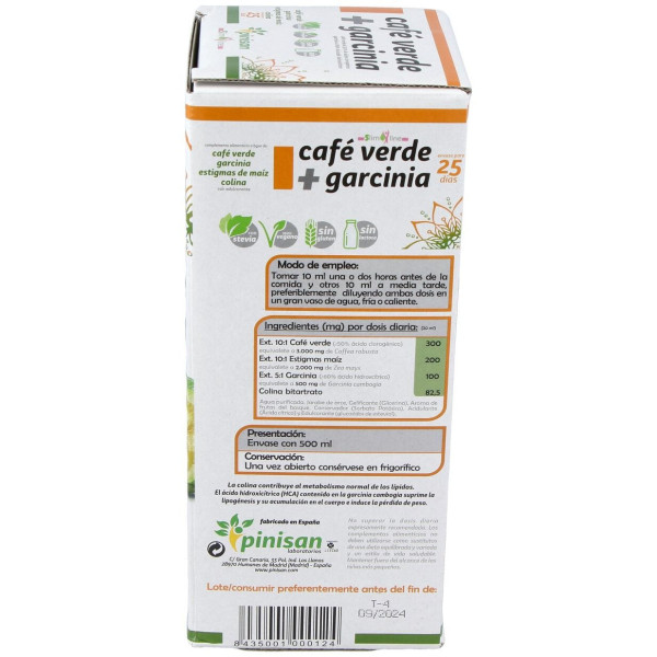 Pinisan Café Verde Con Garcinia 500Ml