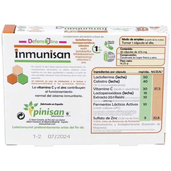 Pinisan Inmunisan 30Cáps