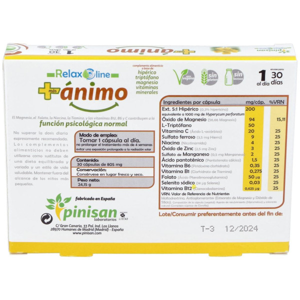 Pinisan Más Ánimo 30Cáps
