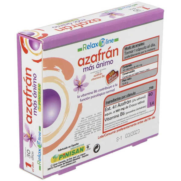 Relax Line Azafran Mas Animo 30Cap.