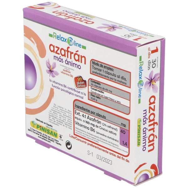 Relax Line Azafran Mas Animo 30Cap.