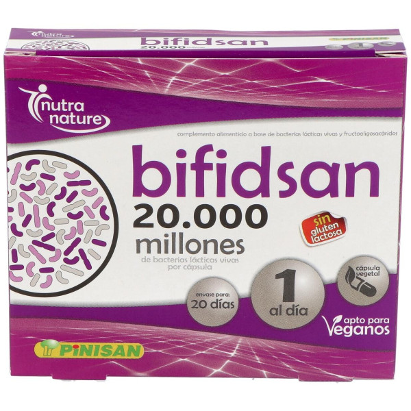 Pinisan Bifidsan 20.000 Millones De Ufc 20 Cápsulas