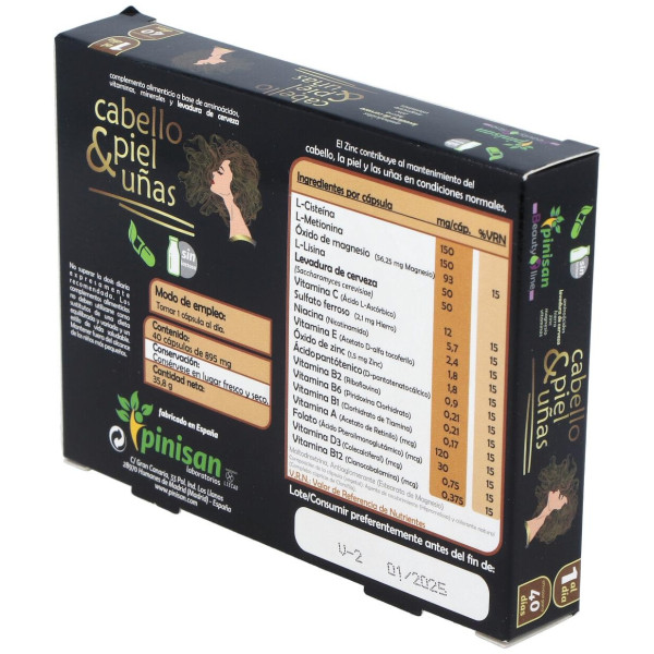Pinisan Cabello, Piel Y Uñas 40Cáps