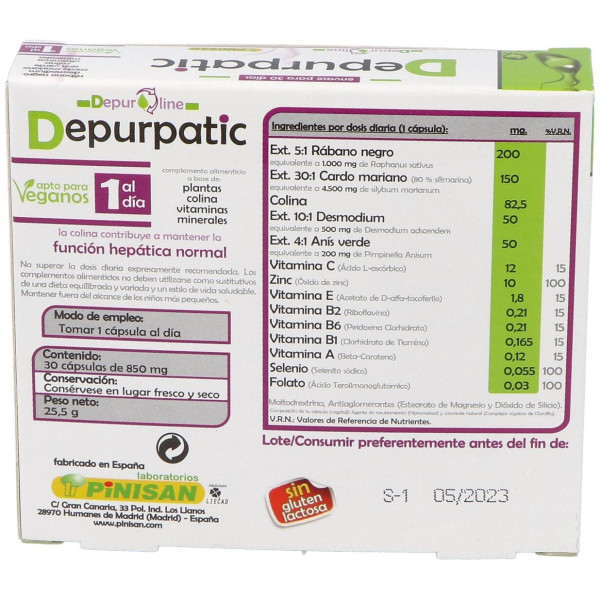 Pinisan Depurpatic 30 Cap