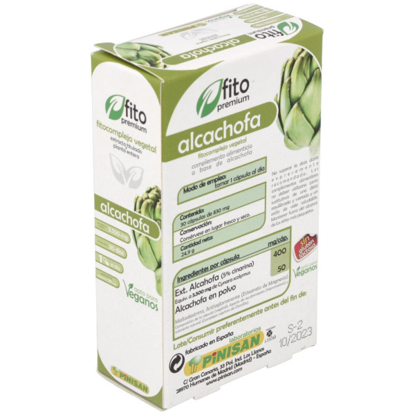 Fito Premium - Alcachofa - Pinisan - 30 Cápsulas
