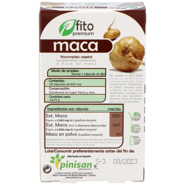 Pinisan Fito Premium Maca 2550Mg 30Caps