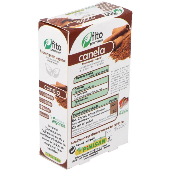 Fito Premium - Canela - Pinisan - 30 Cápsulas