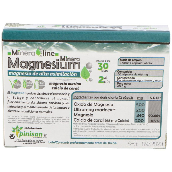 Pinisan Minera Magnesium 60Caps