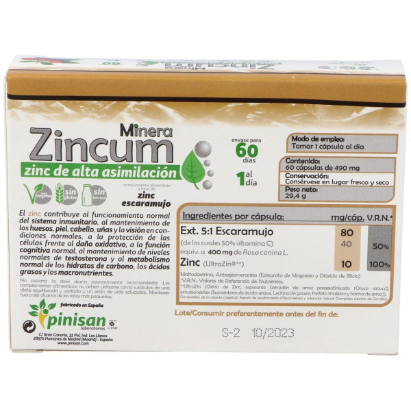 Pinisan Minera Zincum 60Caps