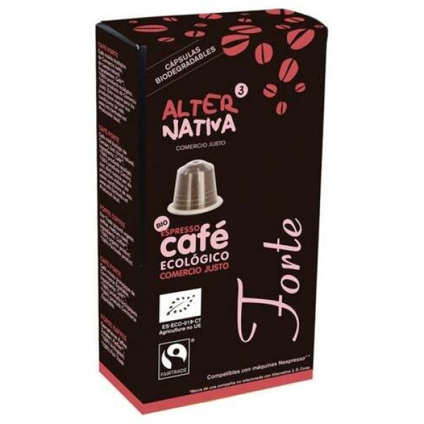 Cafe Forte 10Capsulas Biodegradables Eco