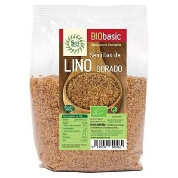 Semillas De Lino Dorado 500Gr. Bio - Solnatural