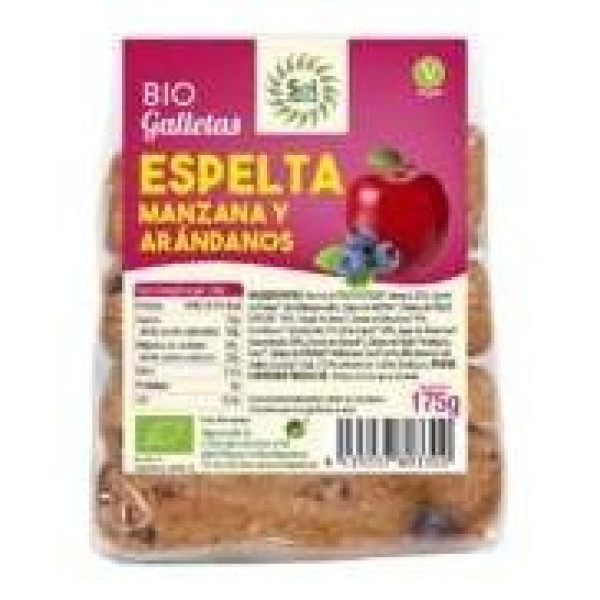 Galletas De Espelta Manzana Arandanos 175Gr. Bio