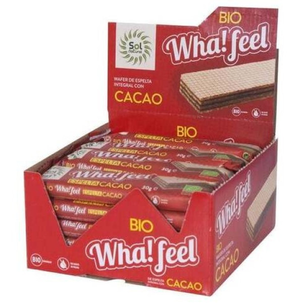 Sol Natural Wha! Feel Snack Espelta Y Cacao Bio 20X30G