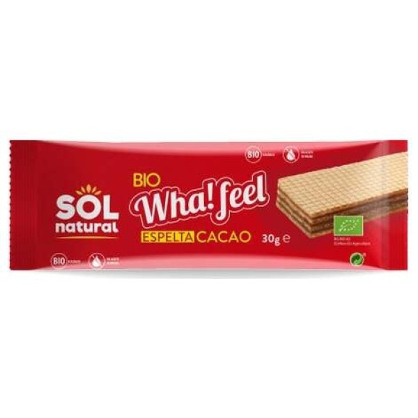 Sol Natural Wha! Feel Snack Espelta Y Cacao Bio 20X30G