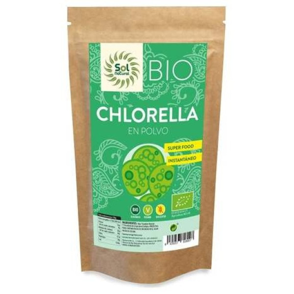 Solnatural Clorella Polvo Bio S/G Vegano 125G