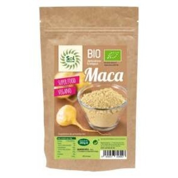 Solnatural Maca Polvo Bio Vegano Amarilla 200G