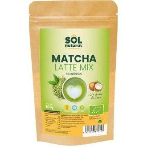 Matcha Latte Mix Con Leche De Coco 200Gr. Bio Sg