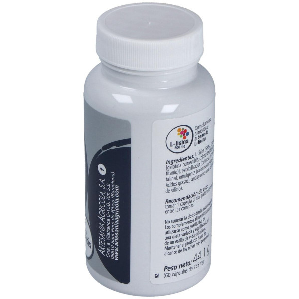 Artesanía Agrícola L-Lisina 60Caps
