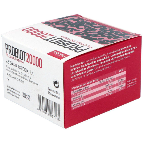 Plantis Probiot 20000 F.Intima 15 Sobres 6G