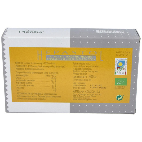 Plantis Hepastol Zumo De Rabano Negro