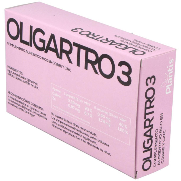 Artesania Agricola Oligartro 3 Cu Zn 20 Ampollas