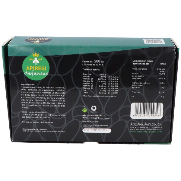 Artesanía Agrícola Apiregi Defensas 20 10Ml