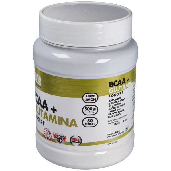 Bcaa+Glutamina Concept Limon 500Gr.
