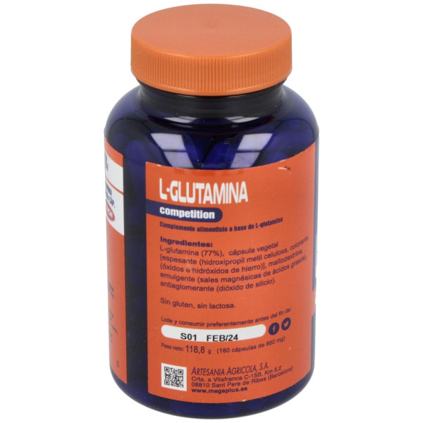 Mega Plus Glutamina Megaplus 180Comp