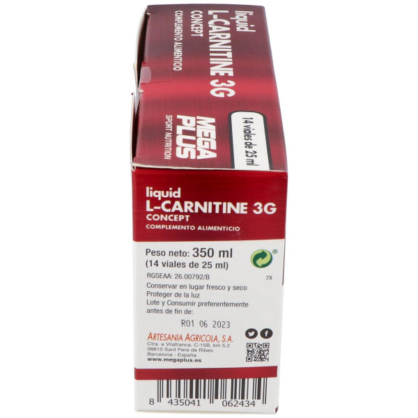 Mega Plus L-Carnitine Concept 14 Viales