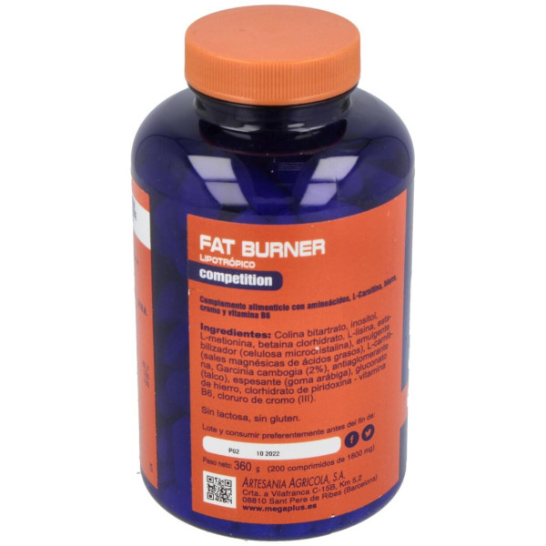 Fat Burner Lipotropico 200Comp. De 1,8Gr