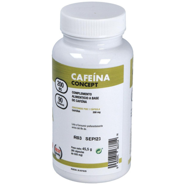 Mega Plus Cafeina Concept 200 Mg 90 Capsulas