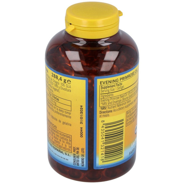 Aceite De Onagra 500Mg. (10% Gla) 400Perlas
