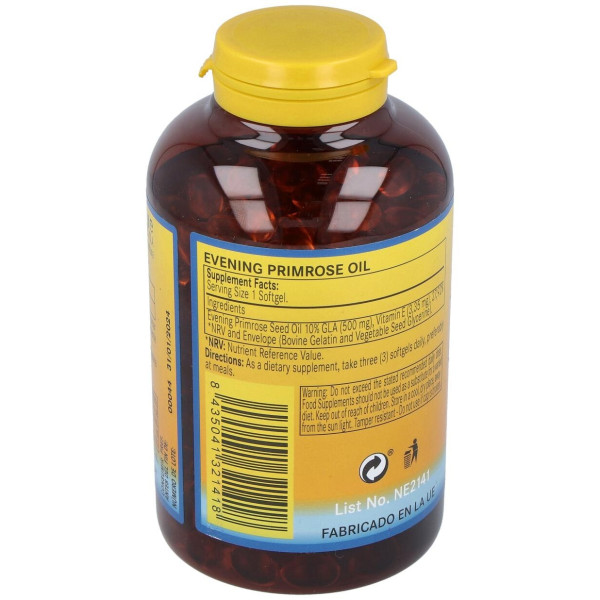 Aceite De Onagra 500Mg. (10% Gla) 400Perlas
